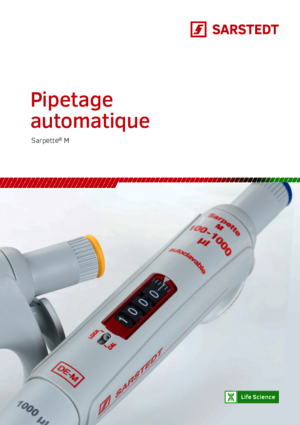 Sarpette® M - Pipetage automatique