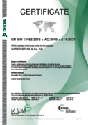 SARSTEDT ISO 13485 Dekra