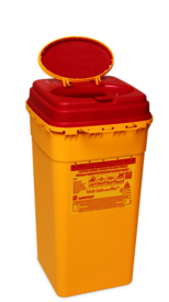 Contenedor de eliminación, Multi-Safe euroMatic®, 6.000 ml, etiquetado de riesgo biológico