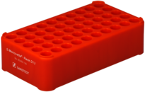 Block Rack D13, Ø da abertura: 13 mm, 5 x 10, laranja