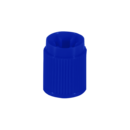 Bouchon à vis, HD-PE, bleu, pour tubes Ø 13 mm