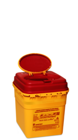 Disposal container, Multi-Safe euroMatic®, 3,000 ml, biohazard labeling